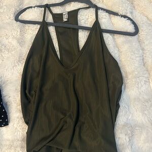 Elegant Olive Green Women's Top